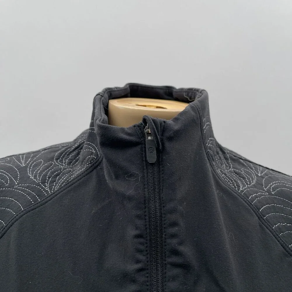 Lululemon Toasty Tech 1/2 Zip Pocket Hi-Neck Activewear Longsleeve Black Women 4